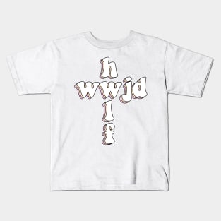 hwlf x wwjd cross Kids T-Shirt